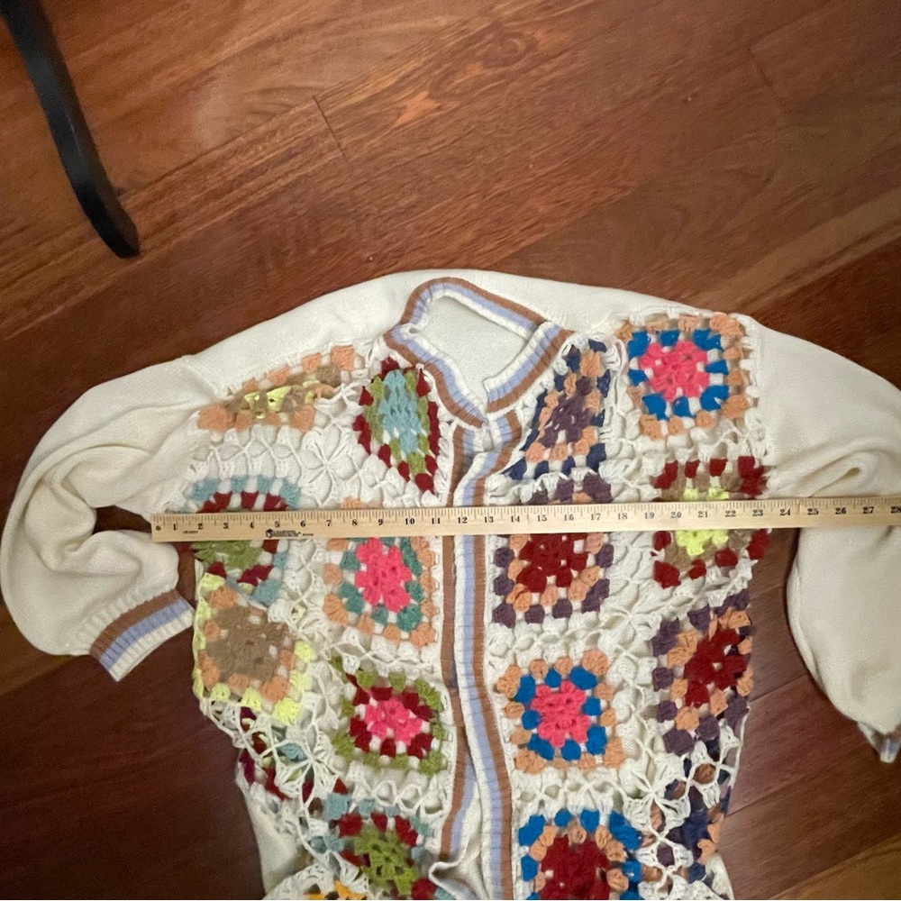 Multicolor Crochet Cardigan - Picture 6 of 7